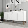 Hanah Home Lyon 81 Consola Blanco y Nogal